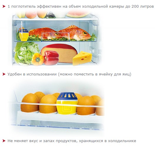 Схема встраивания для аксессуара Kaiser Поглотитель запаха для холодильника на основе экстракта лимона TOP HOUSE