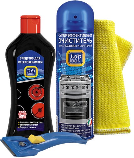 Top House Набор для ухода за стеклокерамическими плитами, 4 предмета preview 3