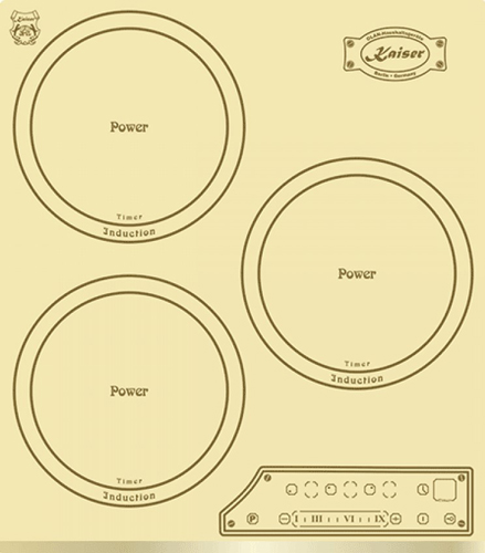 трехконфорочная варочная панель кайзер