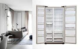 Холодильник Side-by-Side в современном исполнении