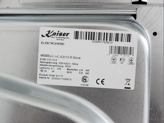 Плита электрическая стеклокерамическая Kaiser HC 62010 R Moire preview 6