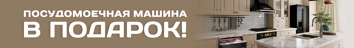 Посудомоечная машина в подарок!