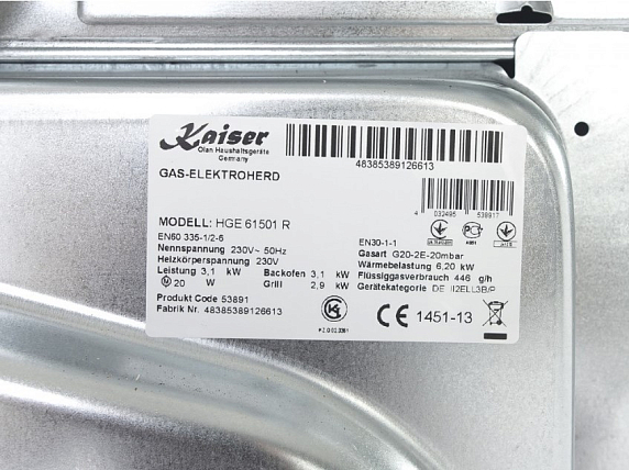 Плита комбинированная Kaiser HGE 61501 R preview 16