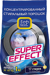 Top House Концентрированный суперэффективный стиральный порошок АВТОМАТ, 1 кг