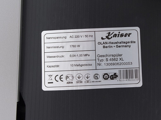 Посудомоечная машина Kaiser S 4562 XL preview 18