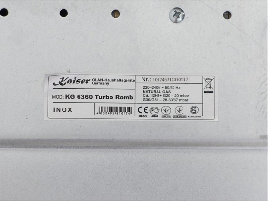 Варочная панель Kaiser KG 6360 Turbo Romb preview 6