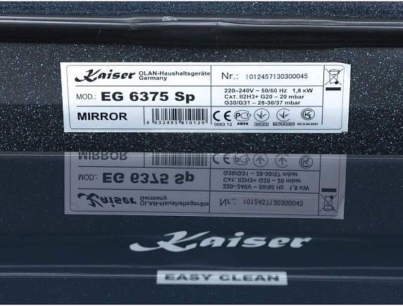 Независимая газовая духовка Kaiser EG 6375 Sp preview 11