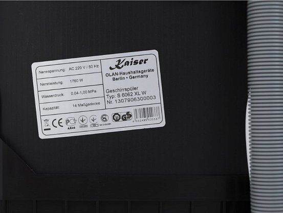 Посудомоечная машина Kaiser S 6062 XLW preview 3