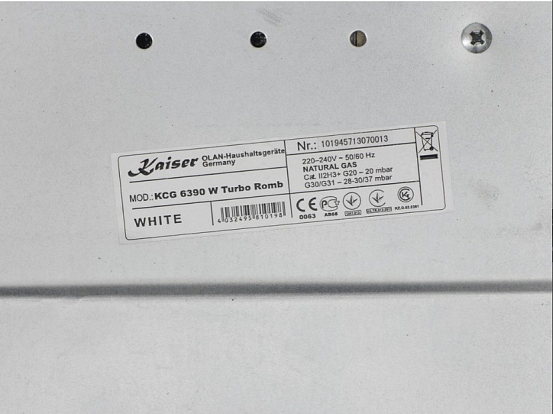 Варочная панель Kaiser KCG 6390 W Turbo Romb preview 10