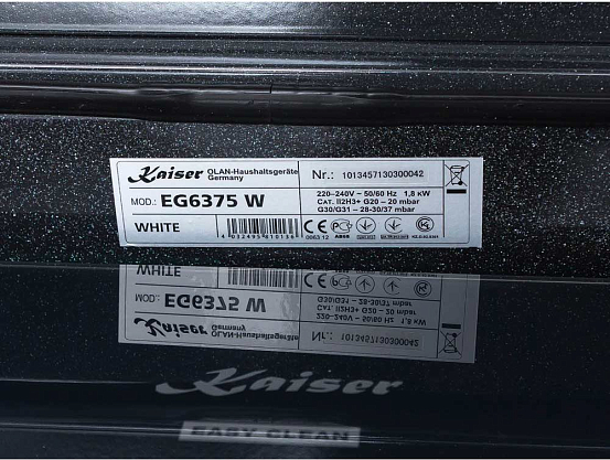 Независимая газовая духовка Kaiser EG 6375 W preview 11