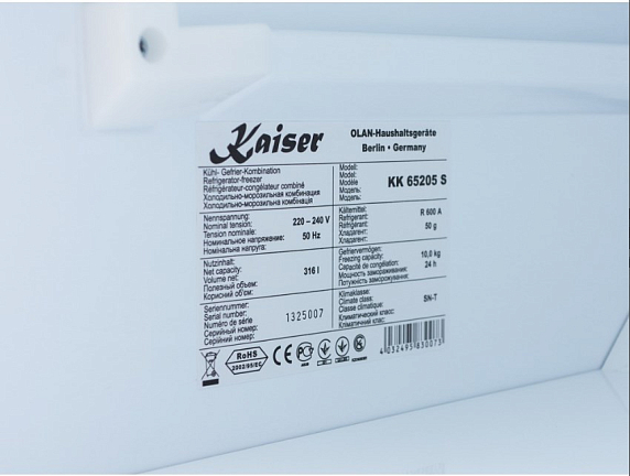 Холодильник Kaiser KK 65205 S preview 9